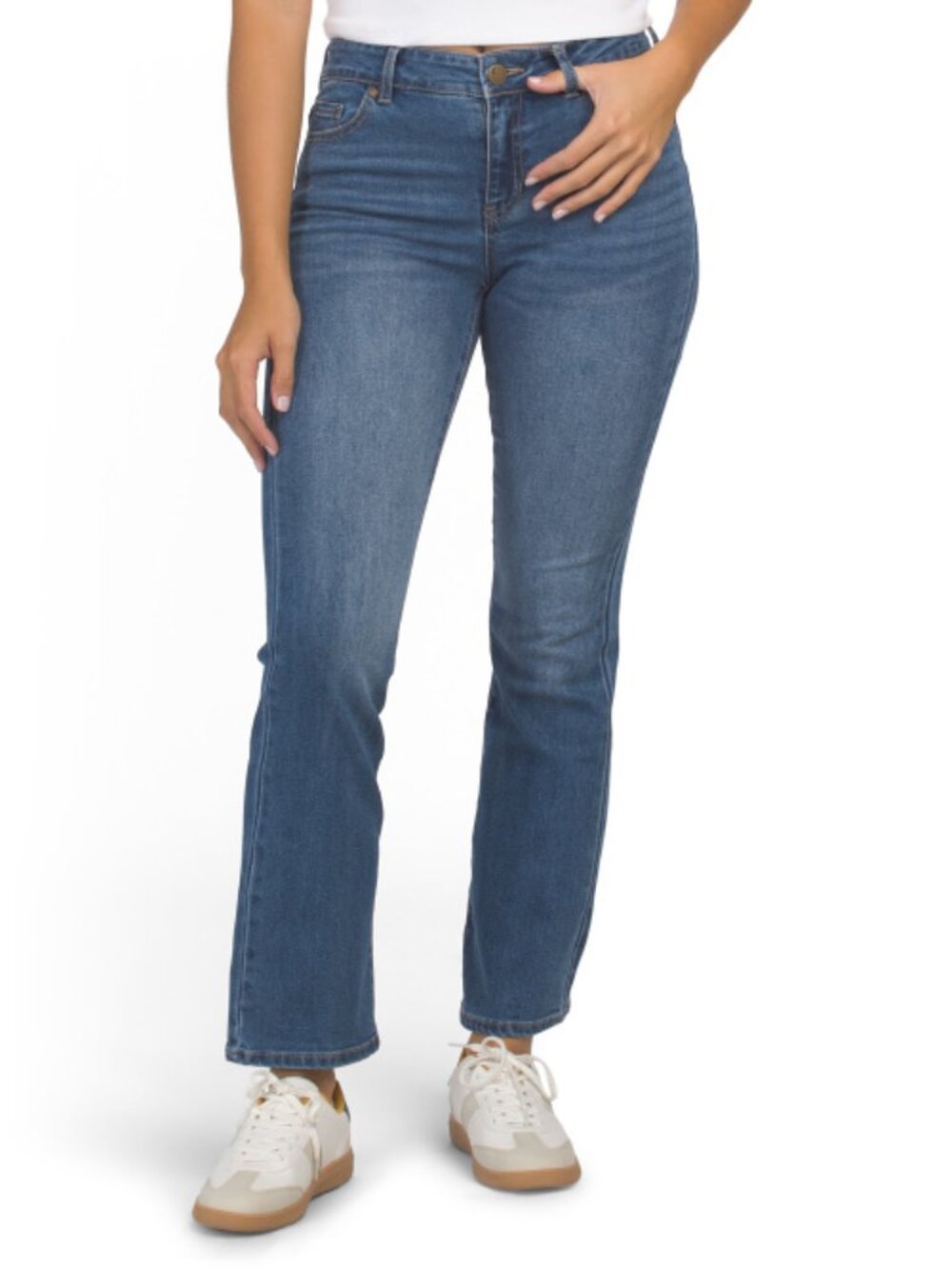 D. JEANS Petite High Rise Skinny Bootcut Denim Jeans